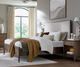 aspenhome® Jasper Modern Walnut/White Queen Upholstered Panel Bed-1