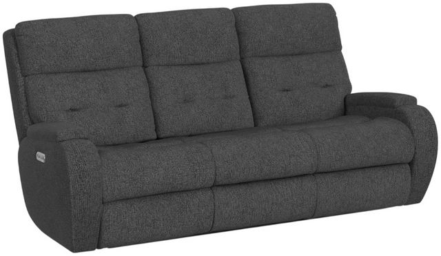 Flexsteel® Strait Power Reclining Sofa with Power Headrests