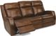 Flexsteel® Mustang Brown Power Reclining Sofa with Power Headrests-2