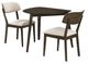 New Classic® Home Furnishings Rex 3-Piece Beige/Walnut Corner Dining Set-0