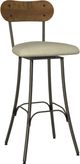 Amisco Customizable Bean Upholstered Swivel Bar Stool-0