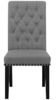 Coaster® Sherry 5-Piece Gray/Rustic Espresso Dining Set-4