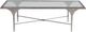 Artistica Home® Porto Tempered Glass Top Cocktail with Silver Base-2