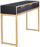 Stylecraft Ebony and Gold Console Vanity Table-3