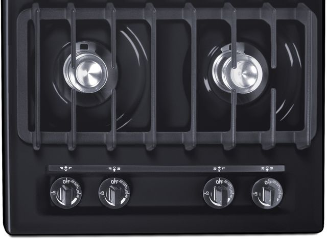 Summit® 24" Black Gas Cooktop-2