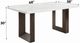 ACME Furniture Edwyn White Dining Table with Brown Base-3