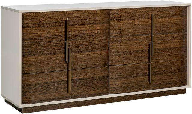 Michael Amini® Pavira Taupe/Walnut Dresser-0