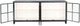 Sunny Designs™ Ryan Umbra/White Industrial Long Accent Cabinet-4
