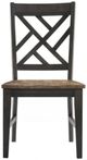 Intercon Harper Brushed Brown/Pecan Lattice Dining Side Chair -2
