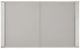 Linon Key Largo Gray Aluminum Glass Top Outdoor Coffee Table-5