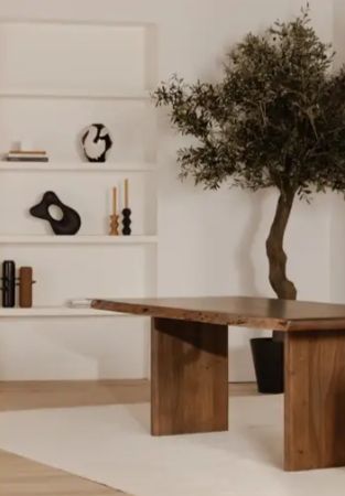 Moe's Home Collection Lila Brown Small Dining Table-1