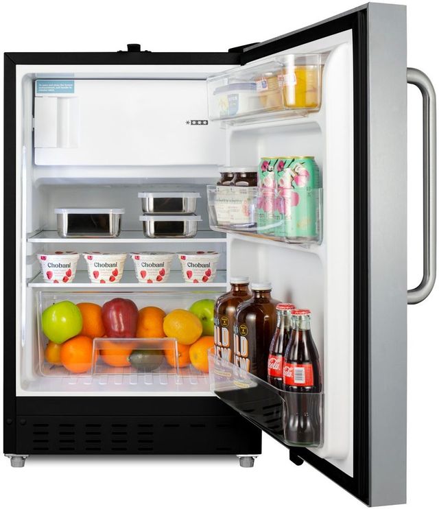 Summit® 2.7 Cu. Ft. Stainless Steel Under the Counter Refrigerator-2