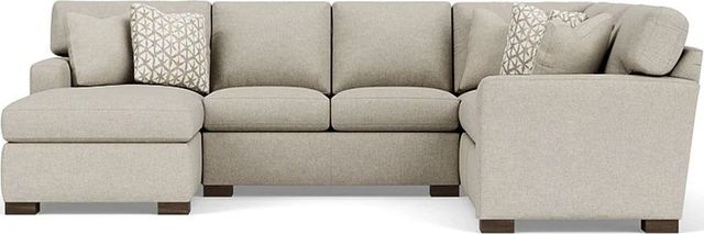 Flexsteel® Bryant 3-Piece Silver Driftwood Left-Arm Facing Sectional and Chaise-1
