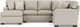 Flexsteel® Bryant 3-Piece Silver Driftwood Left-Arm Facing Sectional and Chaise-1
