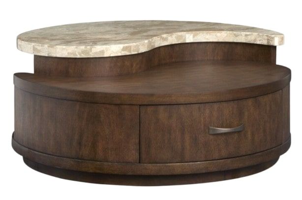 Magnussen Home® McPherson Burnt Umber Round Cocktail Table with Casters-1