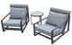 VIG Furniture Renava 3-Piece Gray Outdoor Lounge Chair Set-1
