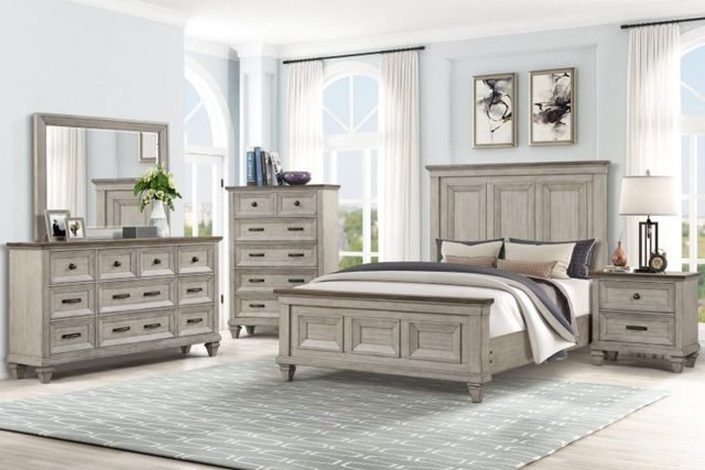 New Classic® Home Furnishings Mariana Creme California King Panel Bed-1