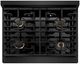 ZLINE Autograph Edition Paramount 30" Black Stainless Steel Pro Style Dual Fuel Range with Champagne Bronze Accents-3
