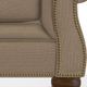 La-Z-Boy® Pembroke Wheat Loveseat with Brass Nailhead Trim-5