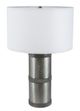 A & B Home Gray/Silver Hammered Table Lamp-0