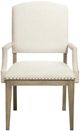 Riverside Furniture Myra Beige/Natural Upholstered Dining Arm Chair-2