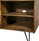 Porter International Designs Alpine Deer Natural TV Stand-4