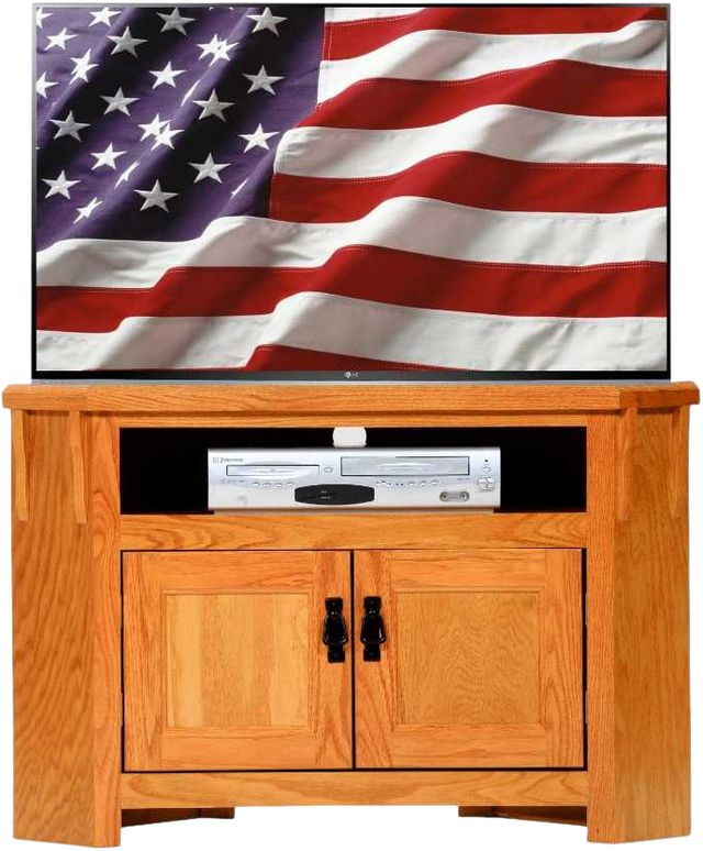 American Heartland Manufacturing Oak 41" Corner TV Stand-1