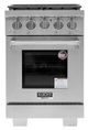 Kucht Professional KFX Series 24" Stainless Steel Pro Style Propane Gas Range with True Simmer Burners-0