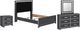 Signature Design by Ashley® Zuraleus 4-Piece Black Queen Upholstered Panel Bedroom Set-0