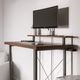 homestyles® Merge Brown Standing Desk with Monitor Stand-4