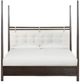 Modus Furniture Rockport Turtle Dove/Yin Queen Upholstered Poster Bed-2