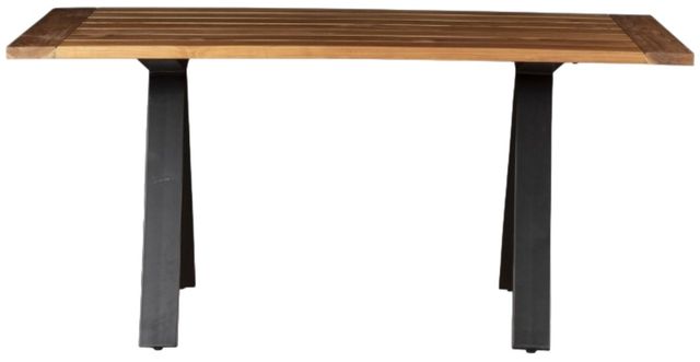 Home Trends & Design Artemis Natural Teak Small Patio Dining Table-1