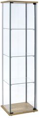 Coaster® Bellatrix Clear/Mango Display Cabinet-0