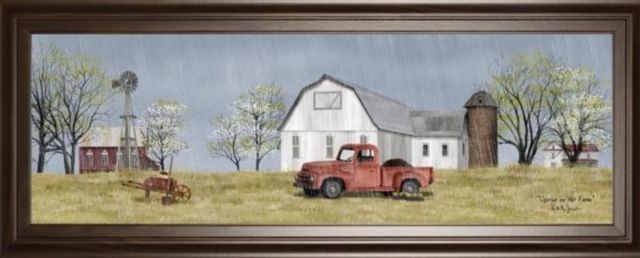 Classy Art Winter Spring On The Farm By Billy Jacobs Wall Art-1