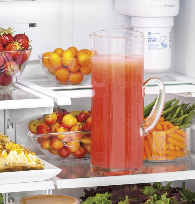 GE® 17.5 Cu. Ft. Slate Counter Depth French Door Refrigerator-4