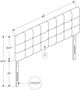 Monarch Specialties Inc. Grey Queen Headboard-4
