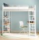 Coaster® Campus Matte White Youth Twin Loft Bed-4