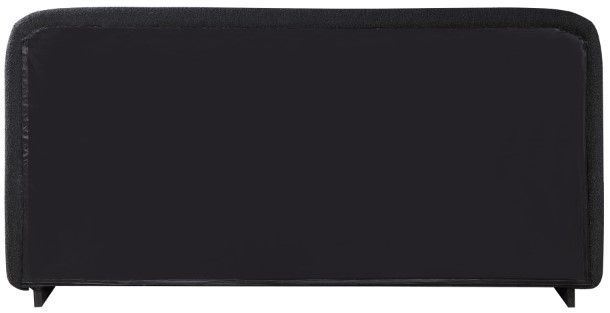 Meridian Furniture Rigby Black King Boucle Fabric Upholstered Panel Bed-3