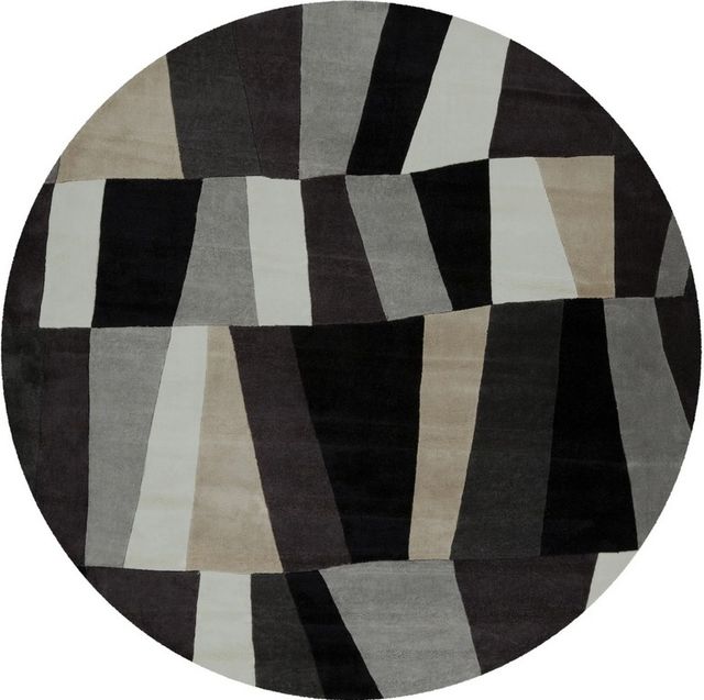 Surya Cosmopolitan Charcoal 8' Round Rug-0