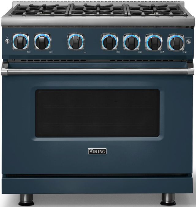 Viking® 7 Series 36" Squall Pro Style Natural Gas Range-3
