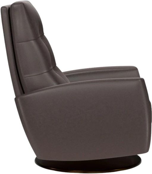 American Leather® Customizable Clark Leather 44" Power Swivel Recliner-2