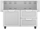 Hestan® Professional 42" Outdoor Double Drawer and Door Tower Cart-Stainless Steel-0
