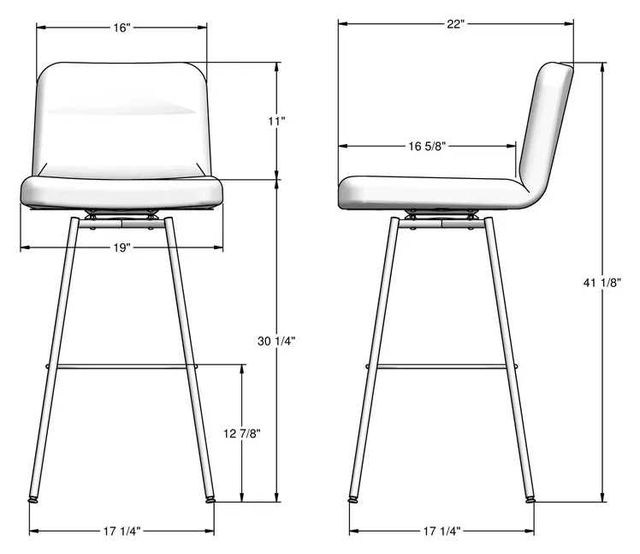 Amisco Customizable Niles Bar Stool-1