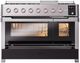 Ilve® Panoramagic 48" Stainless Steel Pro Style Dual Fuel Range-1