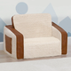 Delta Children Cozee Flip-Out Sherpa/Brown 2-in-1 Convertible Chair to Lounger-4