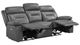 Homelegance® Laconia Dark Gray Double Power Reclining Sofa-4