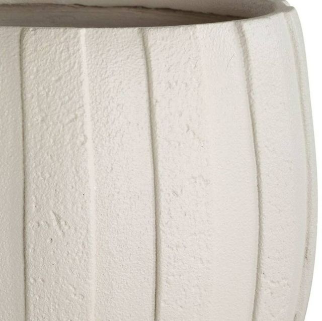 Uttermost® Ridgehaven White Ceramic Indoor-Outdoor Planter-3