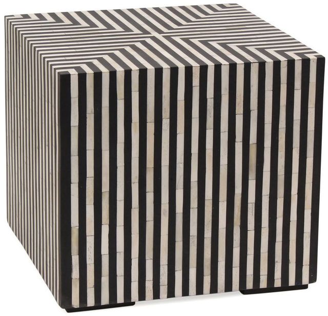 Moe's Home Collection Terning Black/White Side Table-1