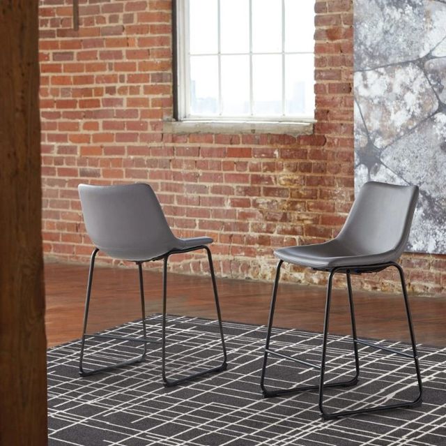 Signature Design by Ashley® Centiar Gray Counter Stool-4