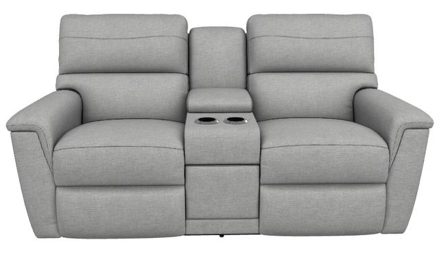 La-Z-Boy® Ava Oyster Power Reclining Loveseat with Console, Headrest, and Lumbar-1